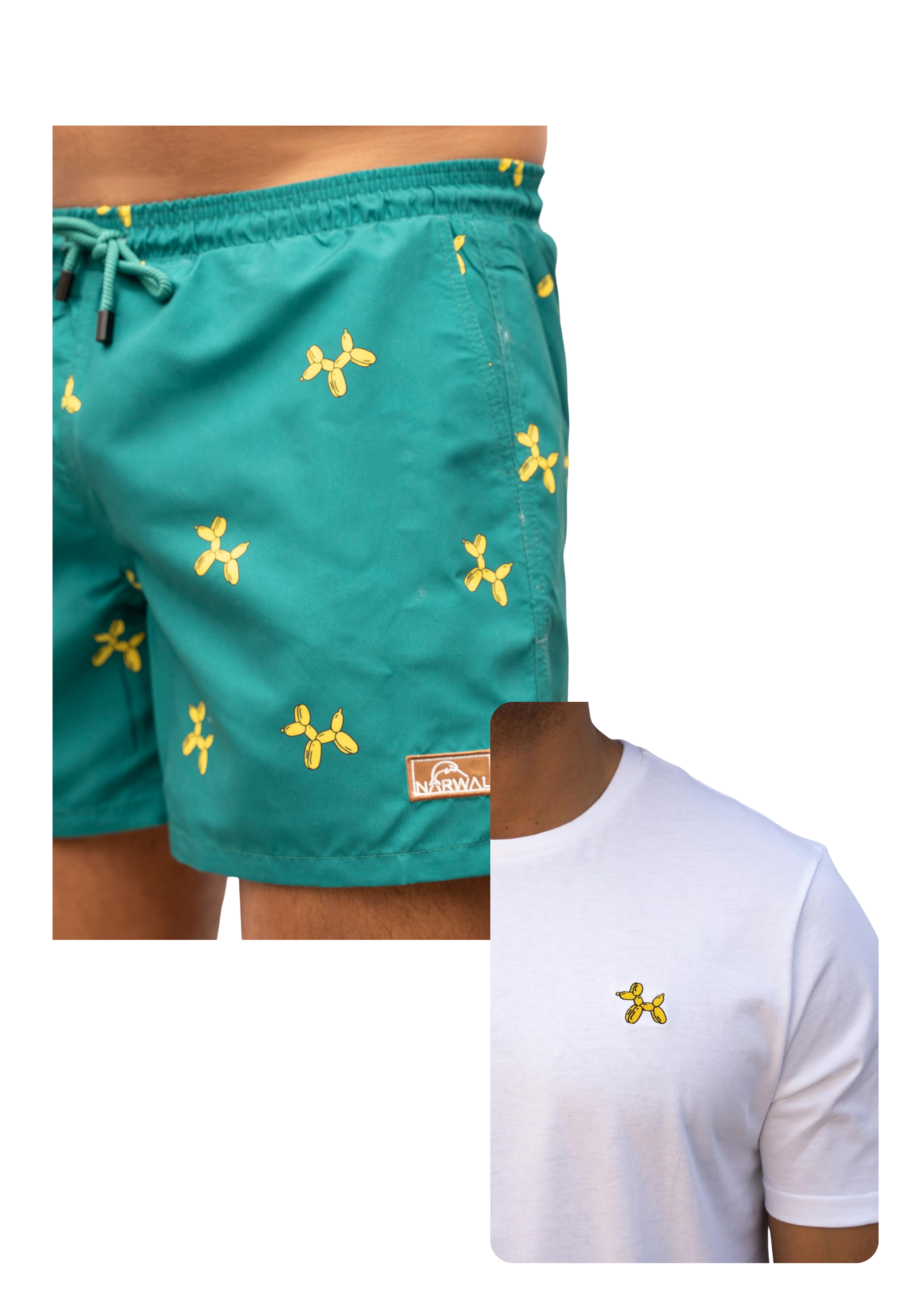 Balloondog Swim Trunks and T-shirt Bundle