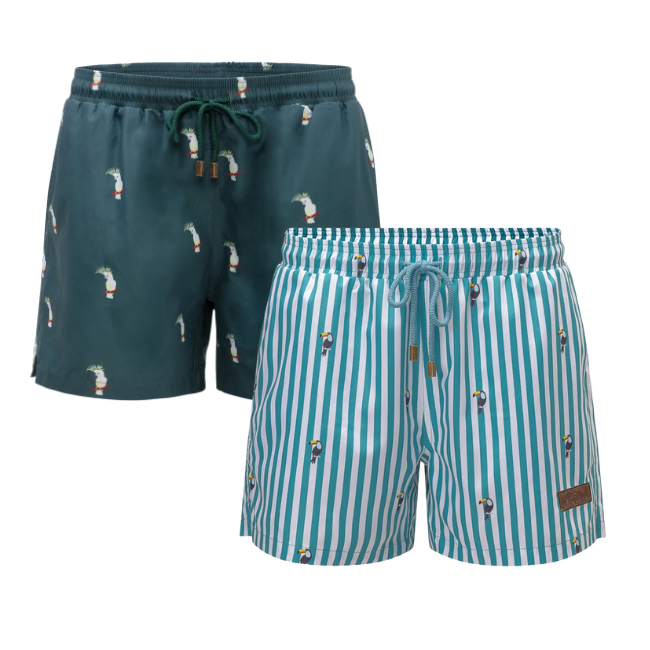 Vogelpaket: Cockatoo und Tucan