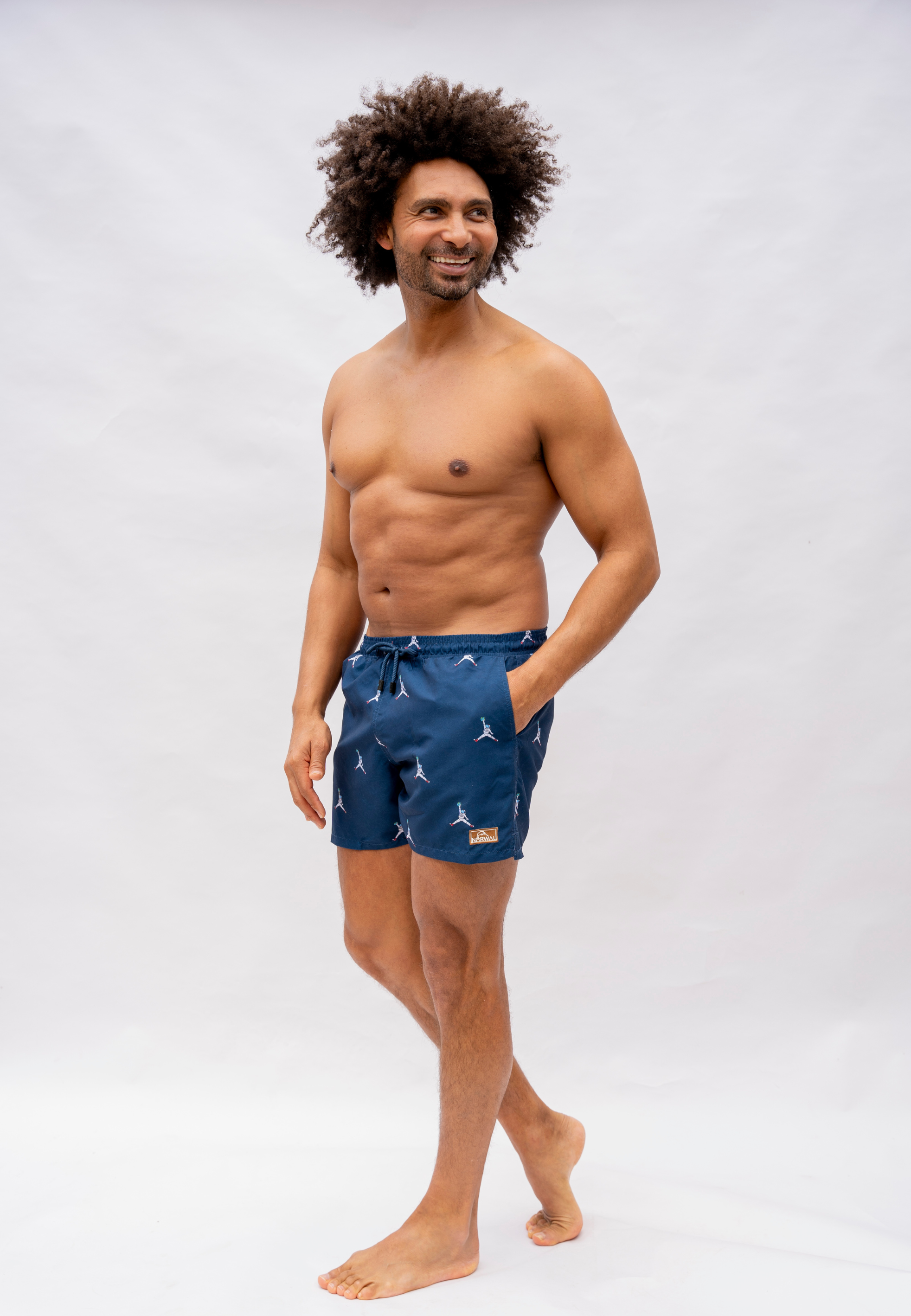 Spaceman Father & Son Swim Trunks