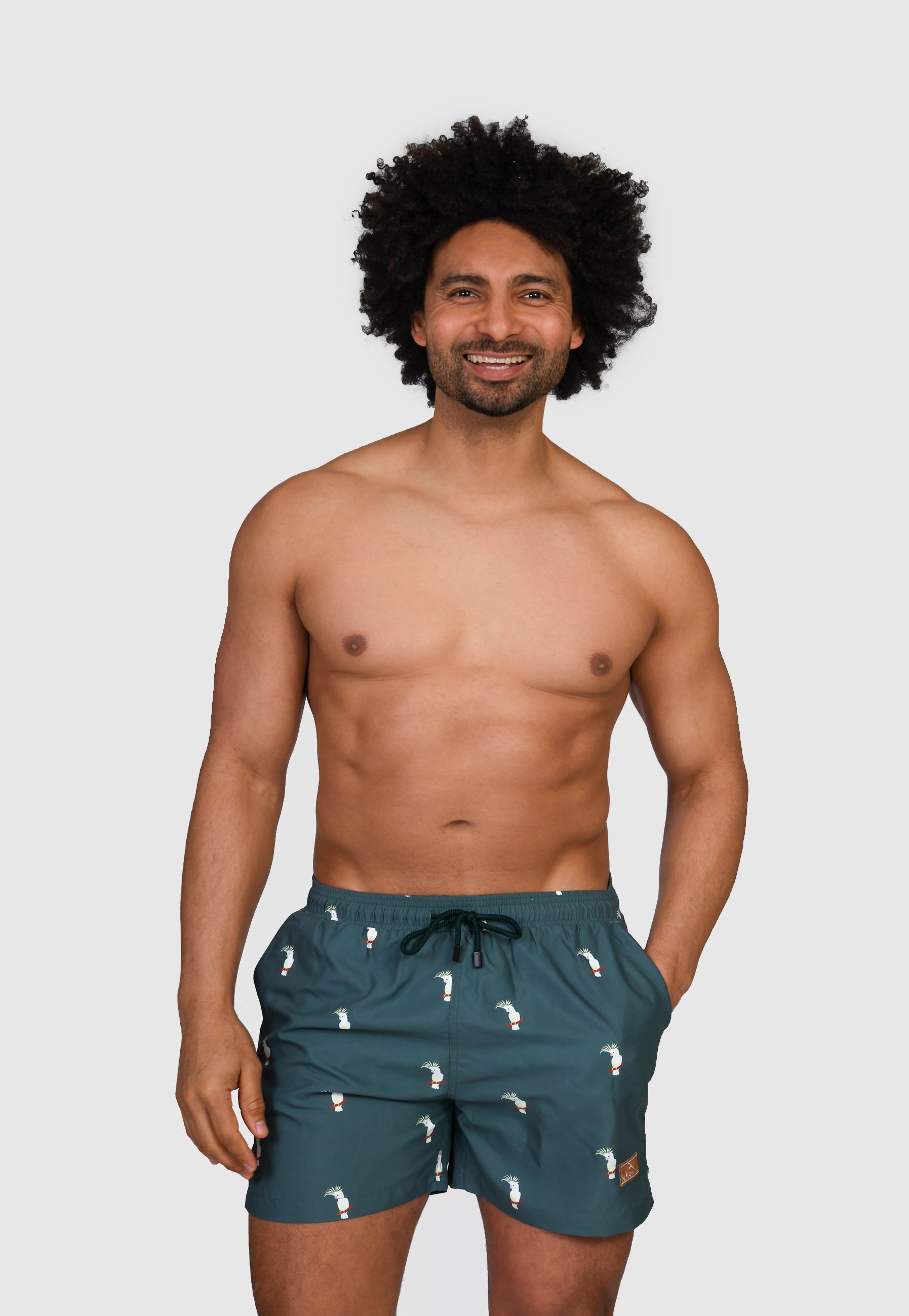 Cockatoo Father & Son Swim Trunks