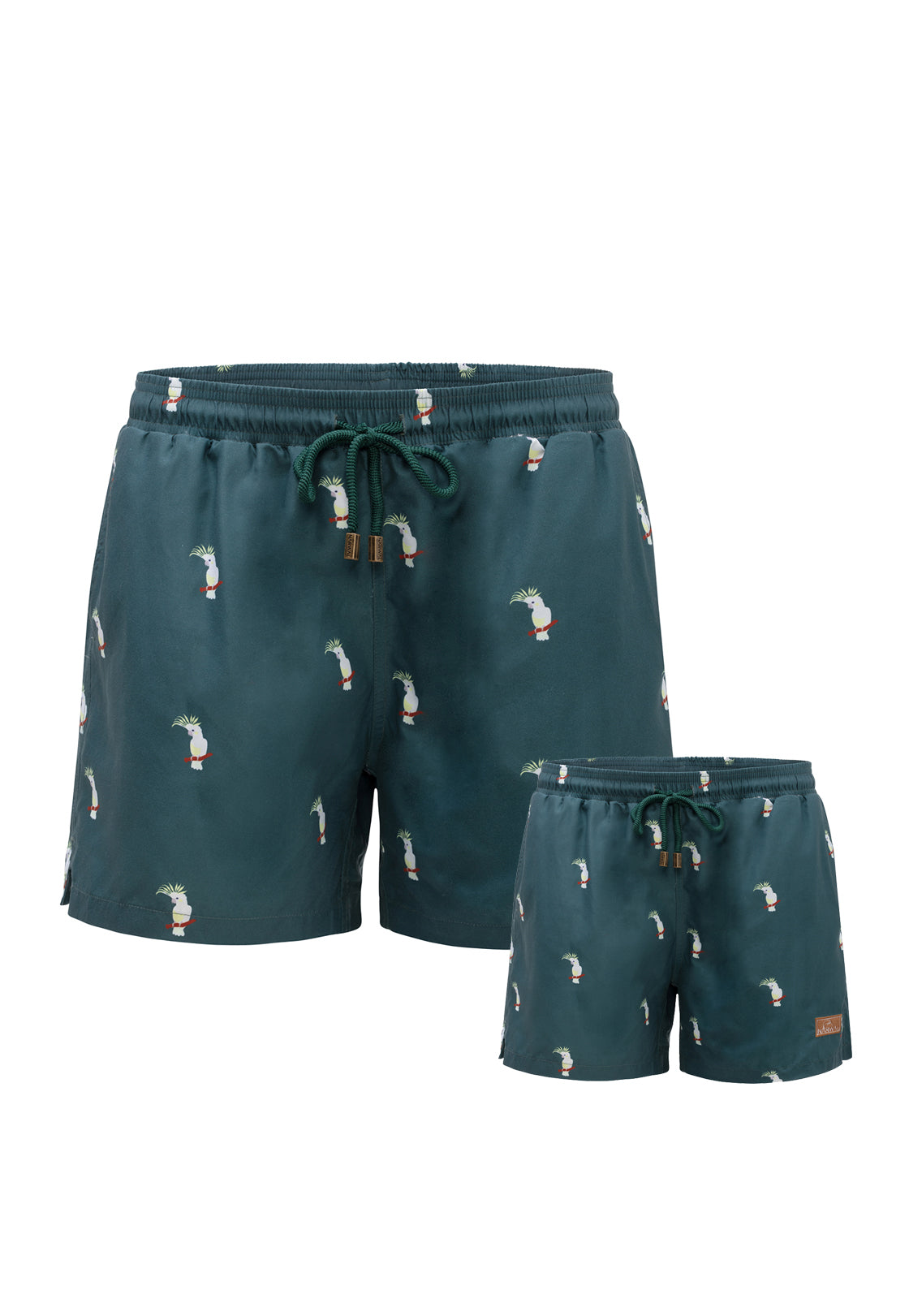 Cockatoo Father & Son Swim Trunks