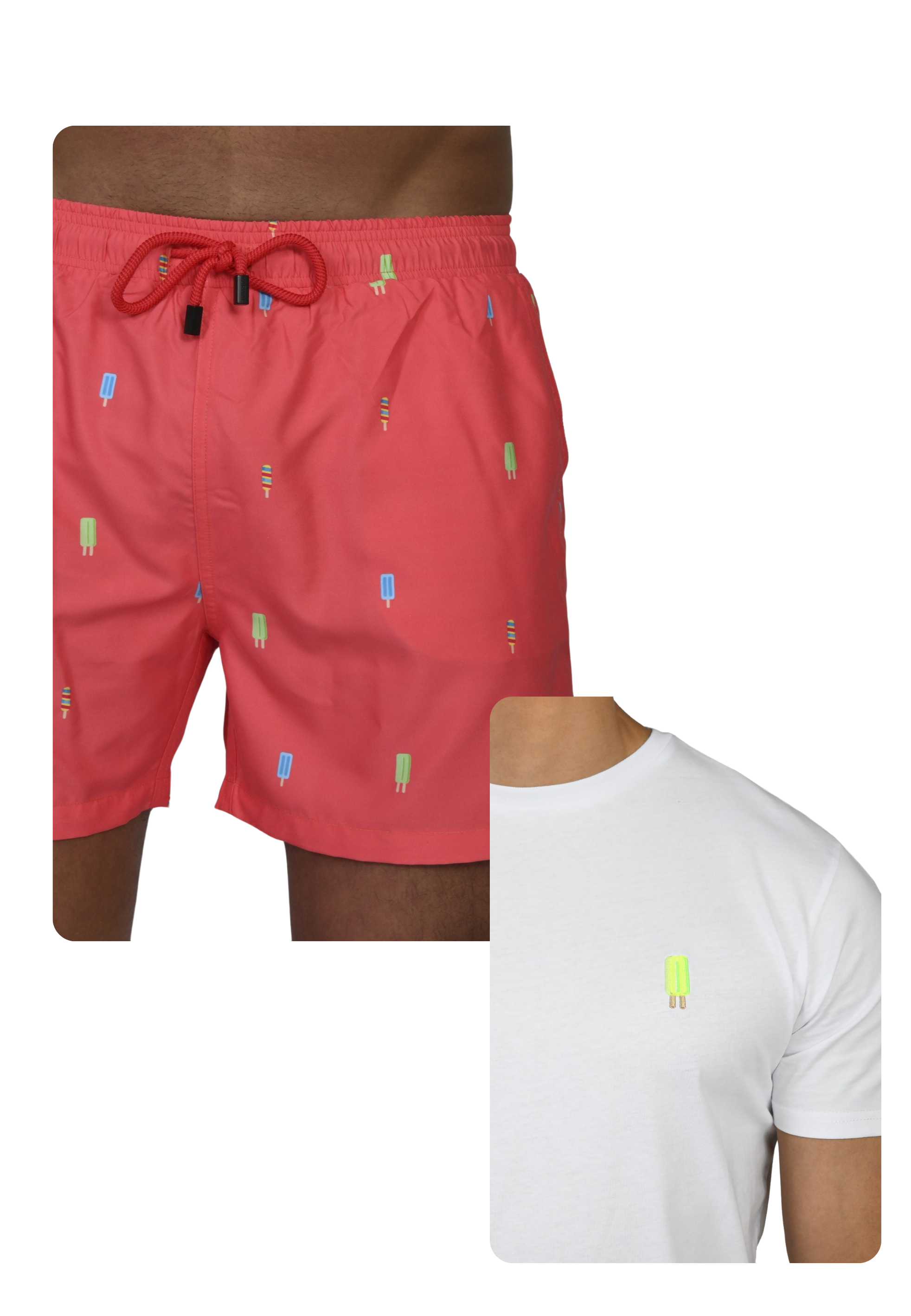 Popsicle Swim Trunks and T-shirt Bundle