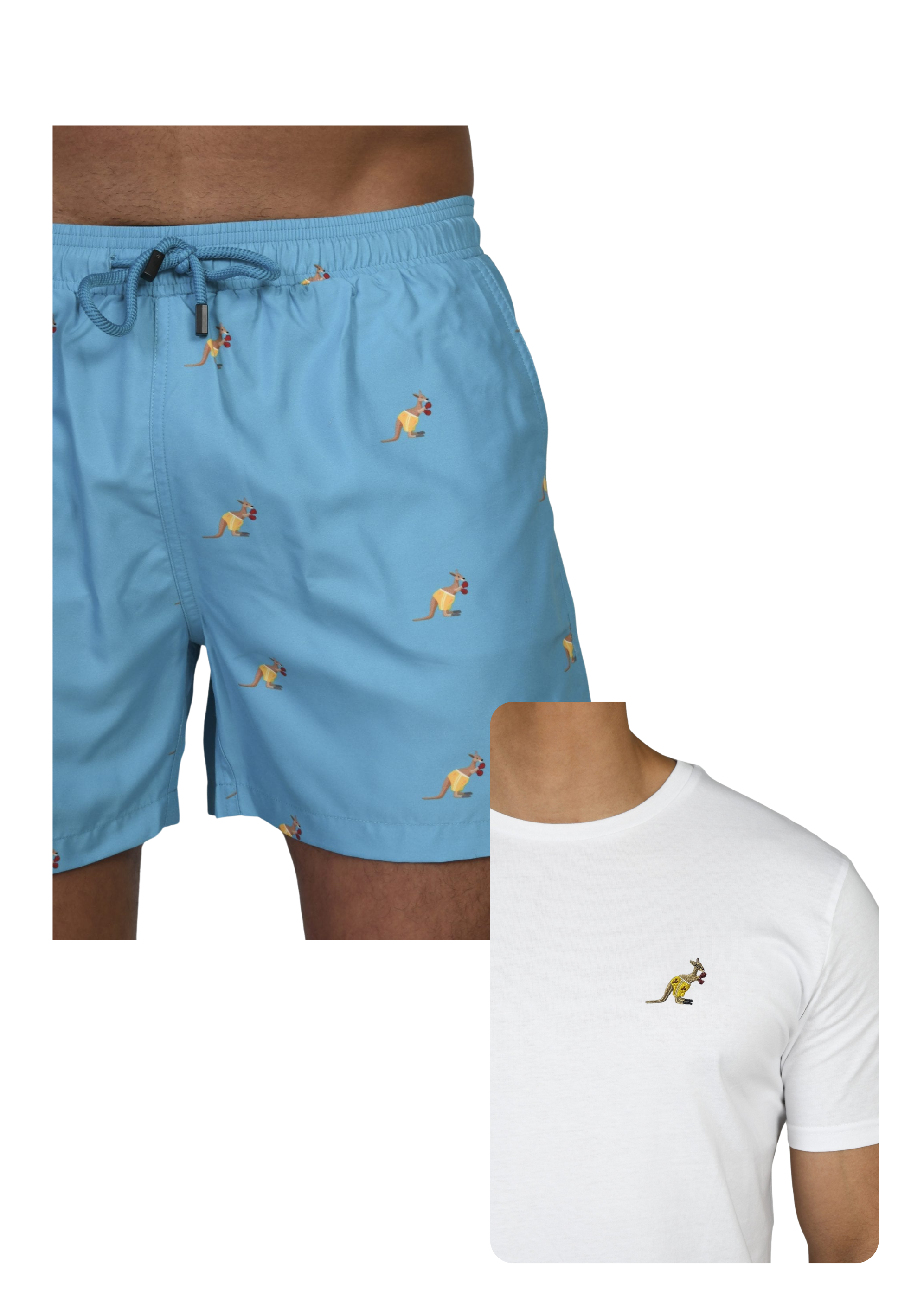 Kangaroo Swim Trunks and T-shirt Bundle