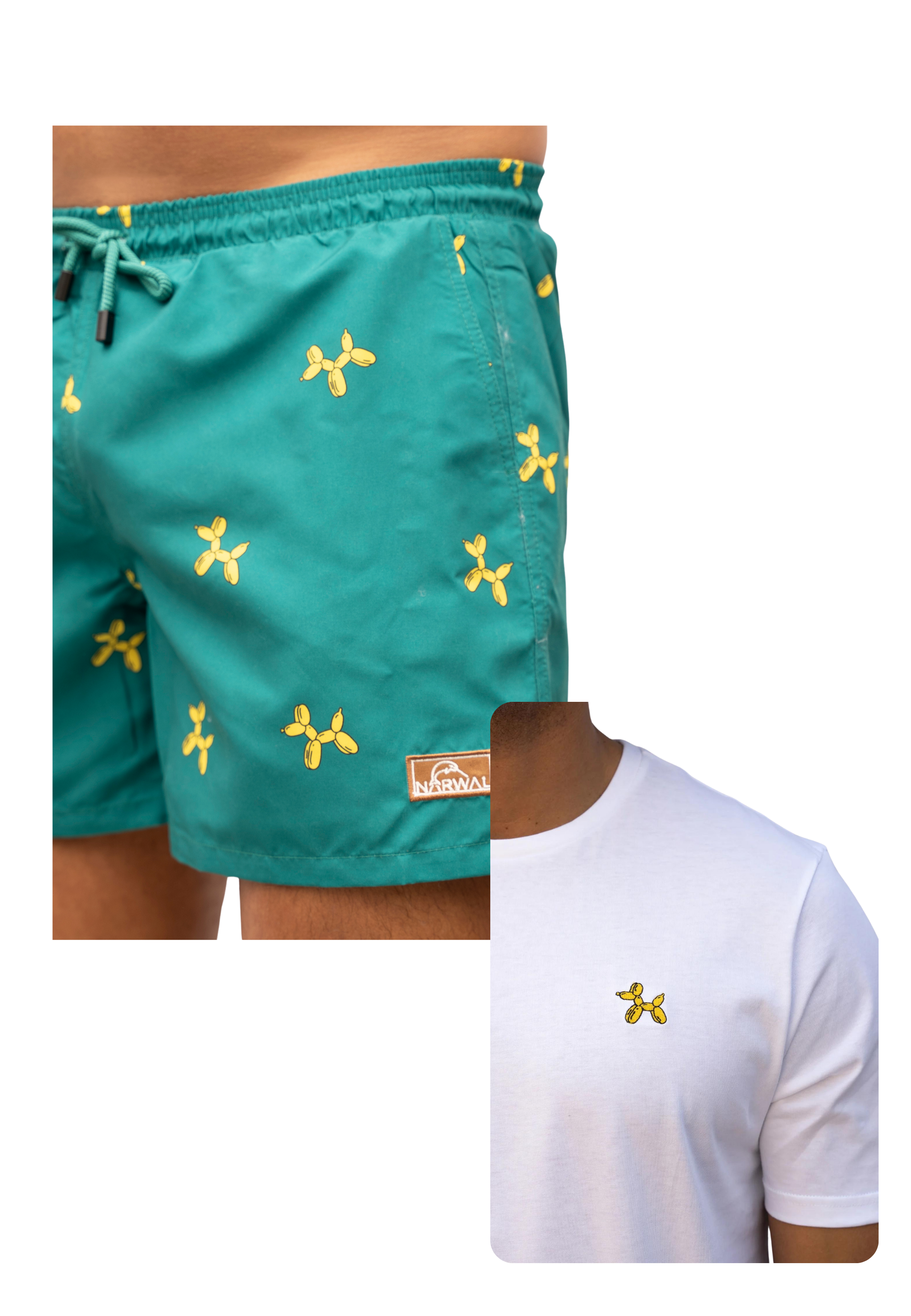 Balloondog Swim Trunks & T-shirt Bundle