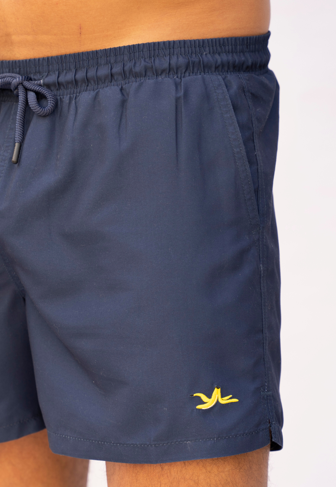 Banana Blue Plain Father & Son Swim Trunks